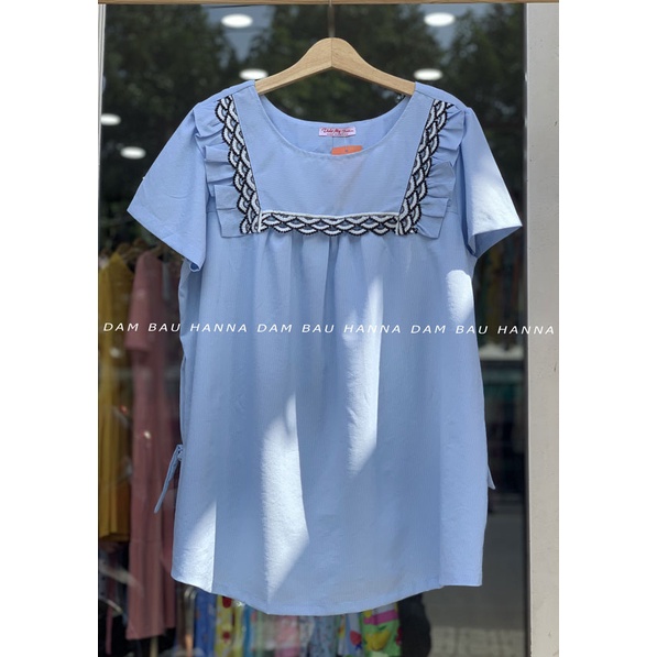 FREE SIZE 70-100KG Áo bầu công sở big size dễ thương vải cao cấp thoáng mát không xù không nhăn thấm mồ hôi