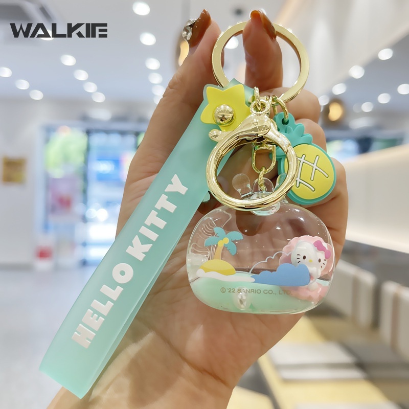 SANRIO Móc Khóa Hình Cinnamoroll Pompom Purin Cá Tính Vui Nhộn