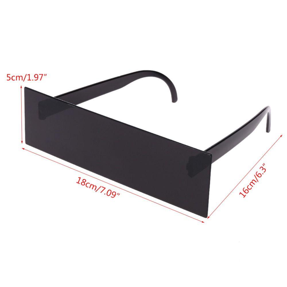 Kính Mát Gọng Oval Màu Đen Phong Cách Retro Thời Trang