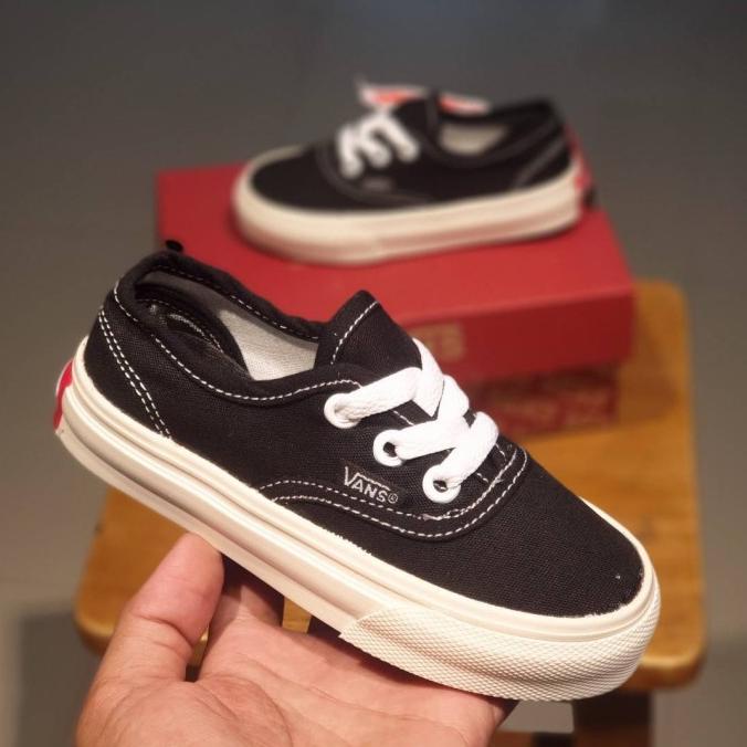 Giày Thể Thao vans Phối Dây Buộc Trắng Đen Thời Trang Cho Bé Gái 21-35