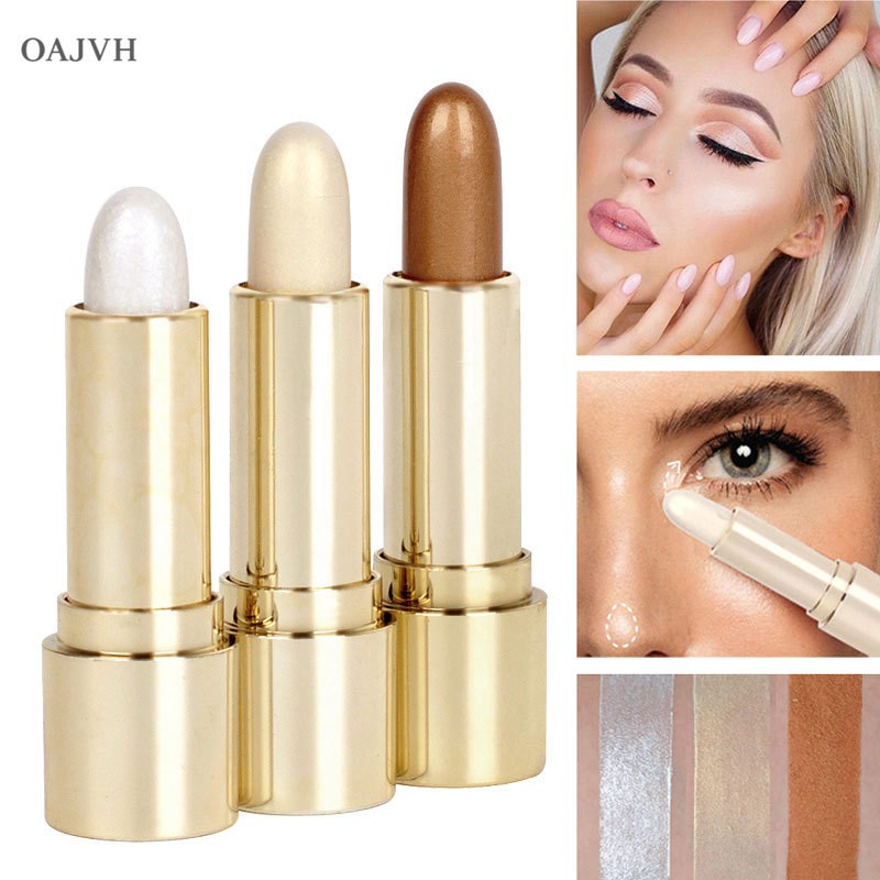 (Hàng Mới Về) Thỏi Kem Tạo Khối / Bắt Sáng / Che Khuyết Điểm Tông Nhũ Tơ Tằm Sáng Da Lâu Trôi | BigBuy360 - bigbuy360.vn