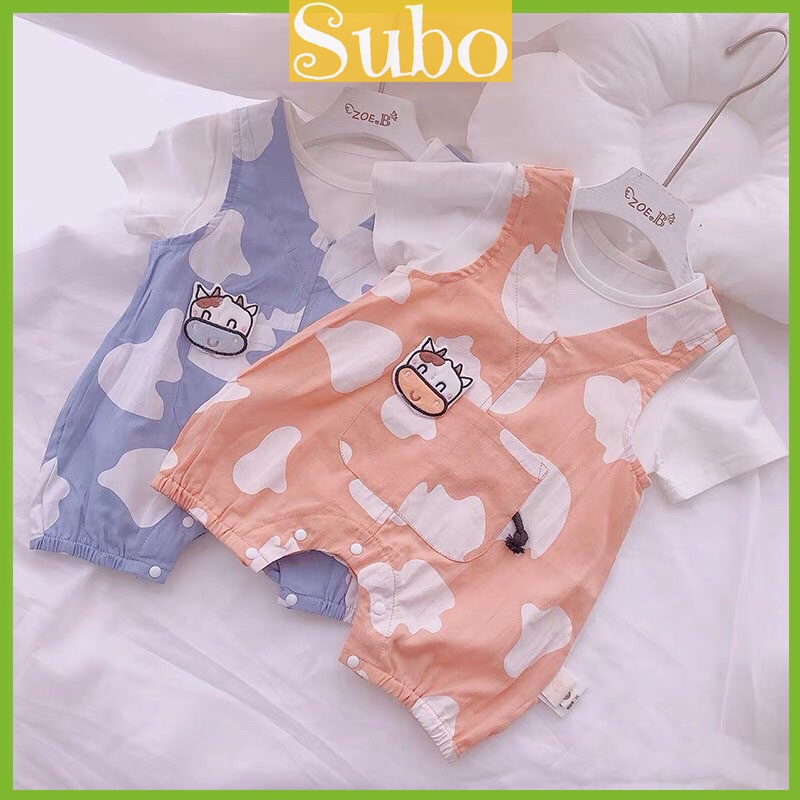 Bộ liền thân cho bé trai bé gái dạng yếm họa tiết xinh yêu_ Bộ body cho bé từ 5- 15 kg