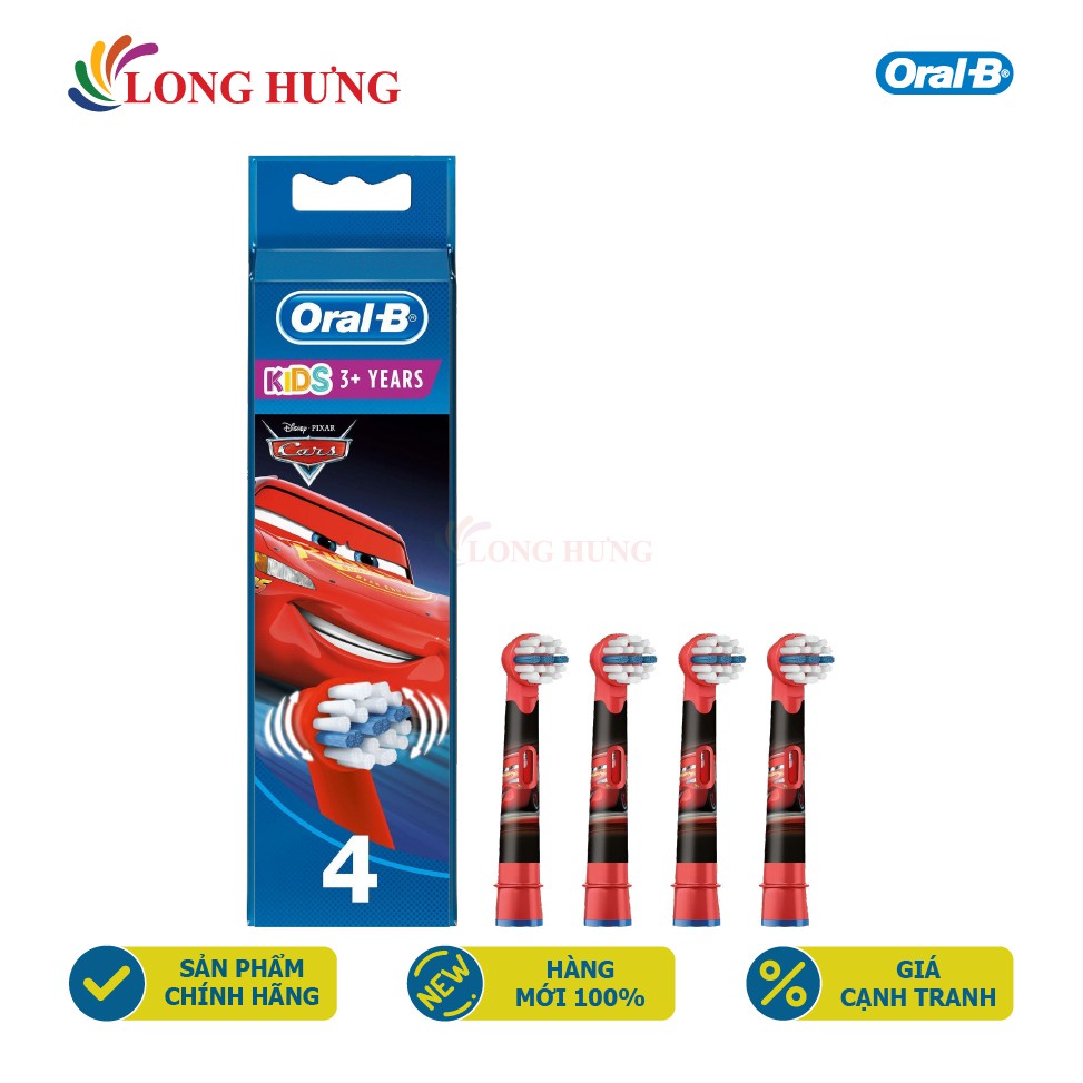 Đầu bàn chải thay thế bàn chải điện trẻ em Oral-B Disney Cars - Hàng nhập khẩu