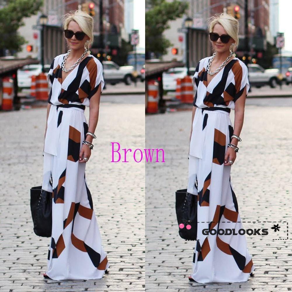 HGL♪New Sexy Women Summer Long Maxi BOHO Evening Party Dress Beach Dresses Sundress | BigBuy360 - bigbuy360.vn