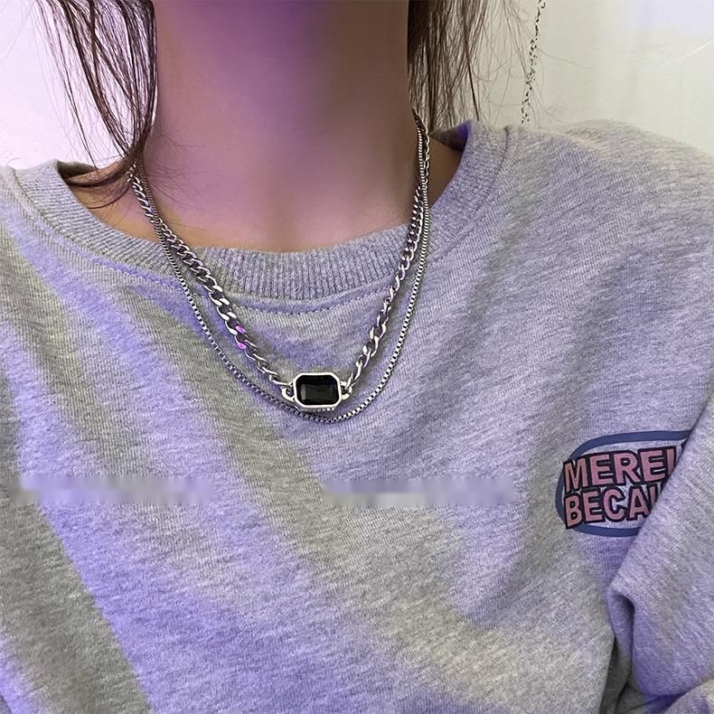 Dây Chuyền Hai Lớp Phong Cách Hip Hop Đơn Giản 19964