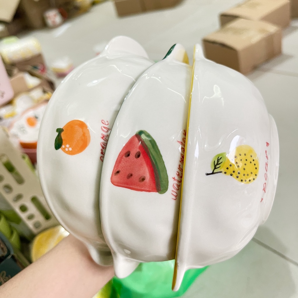 Bát Ăn Cơm Bát Chè, Ăn dặm Cho Bé cho vé xinh yêu Đĩa Sứ Chén Dĩa Sứ Dễ Thương Cute Decor Cao Cấp bát hai tai