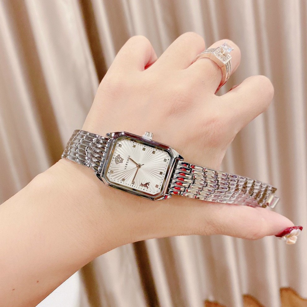 Đồng hồ nữ VERSACE dây kim loại bền đẹp không rỉ siêu hot, chống nước, bảo hành 12 tháng, dong ho nu