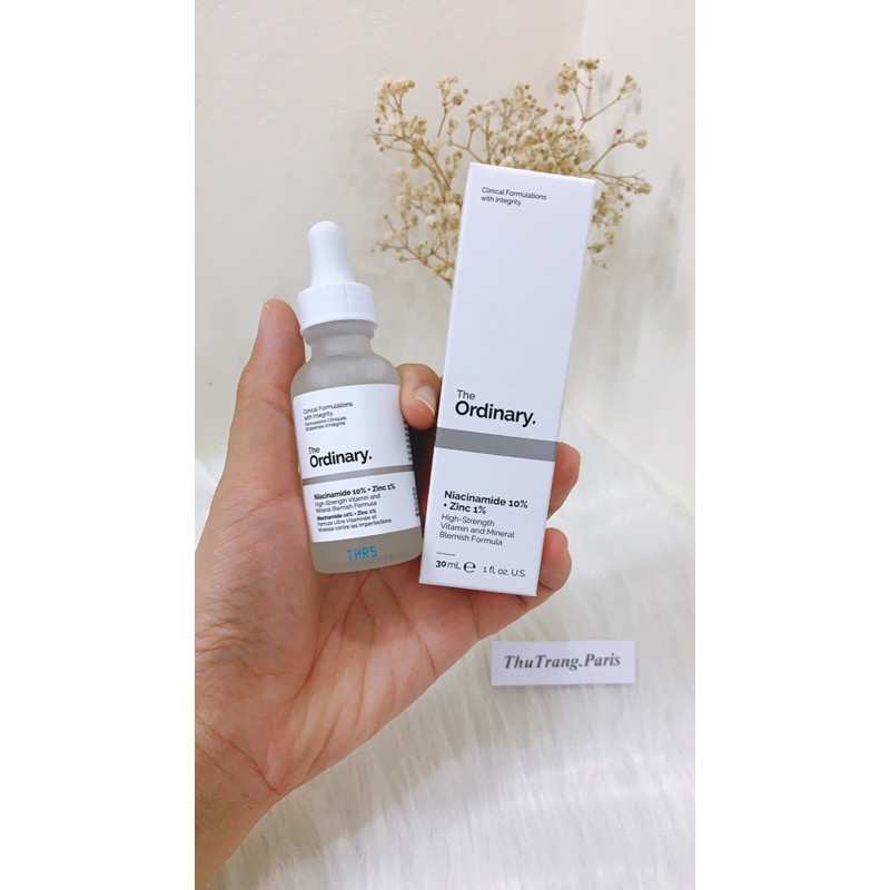 Serum The Ordinary Niacinamide 10% + Zinc 1% – Serum Chống Viêm, Giảm Kích Ứng Dành Cho Da Mụn