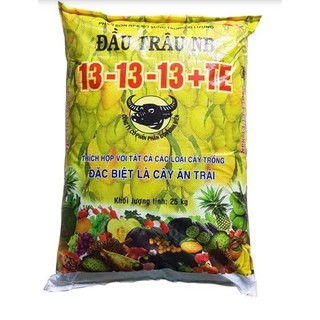COMBO 2 LOẠI: 1 kg PHÂN LÂN SUPER PHÂN và 1kg  NPK ĐẦU TRÂU 13 13 13 TE (cân lẻ từ bao to)