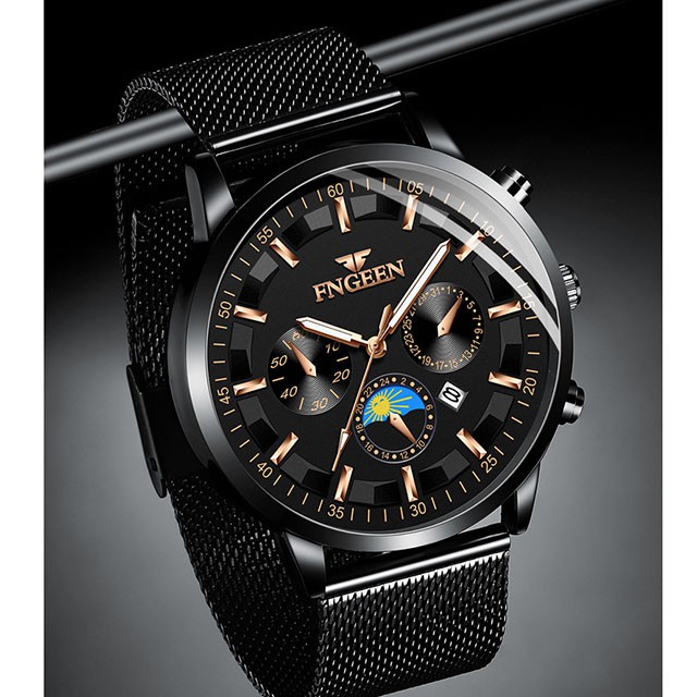 Đồng hồ nam chính hãng, Đồng hồ nam FNGEEN dây thép cao cấp không gỉ chính hãng 5123 - Aka Mart | BigBuy360 - bigbuy360.vn