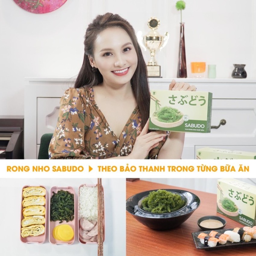 [CHÍNH HÃNG] Rong Nho Tách Nước SABUDO, Công Nghệ Nhật Bản (tặng kèm nước sốt mè rang)