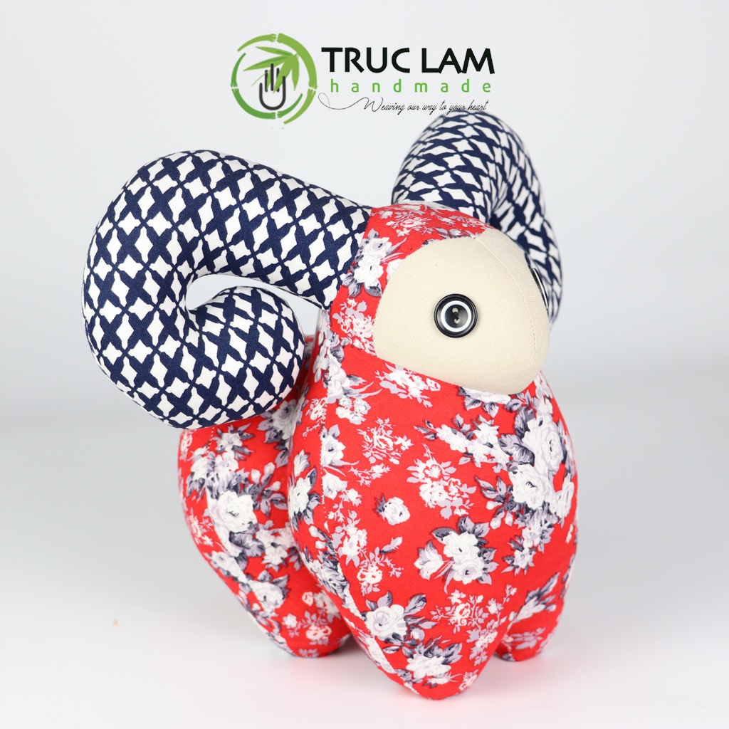 Đồ Chơi Cho Bé Thú Nhồi Bông Hình Chú Dê Mông Cong Bông Gòn Cao Cấp – Trúc Lâm Handmade