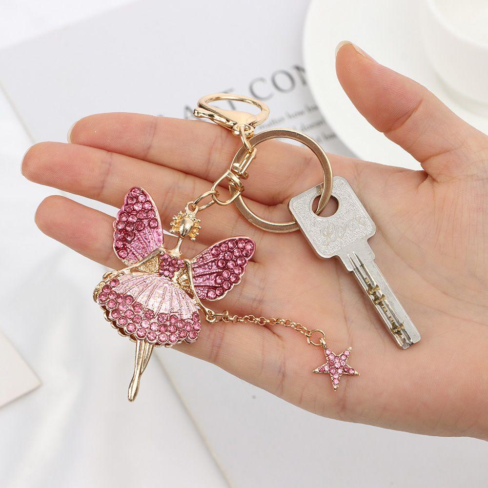 BSUNS Móc Khóa Hợp Kim Hình Cô Gái Thời Trang