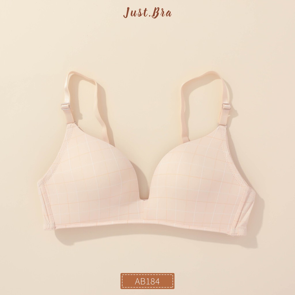 [Mã WABRJB031 giảm 10% đơn 99k] Áo ngực Just Bra họa tiết kẻ caro đặc biệt, mút vừa êm ái AB184 | BigBuy360 - bigbuy360.vn