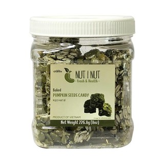Kẹo hạt bí 🟩 nut i nut 🟩 hạt bí sấy tự nhiên làm kẹo hũ 226.8 gram hàng hạt bí xanh sấy cao cấp