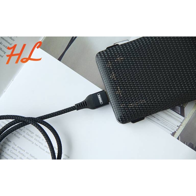 Cáp Sạc MICRO USB Remax RC-152m Dài 1M, Dây Dù Siêu Bền, Có Đèn Led - Hưng Long PC