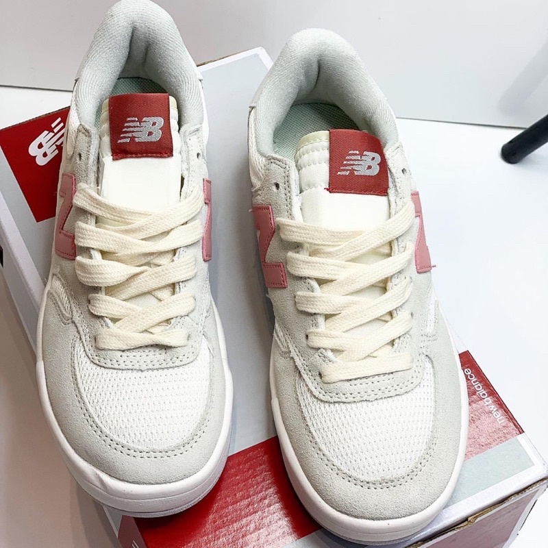 (Video cận cảnh) GIÀY SNEAKERS N.B TRẮNG CHỮ HỒNG