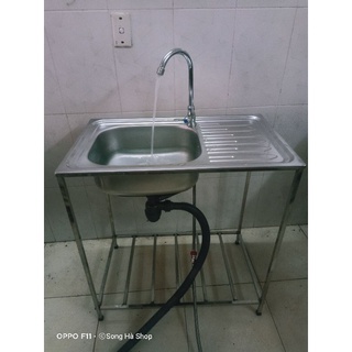 Chậu rửa có đợt ( khung đỡ inox)