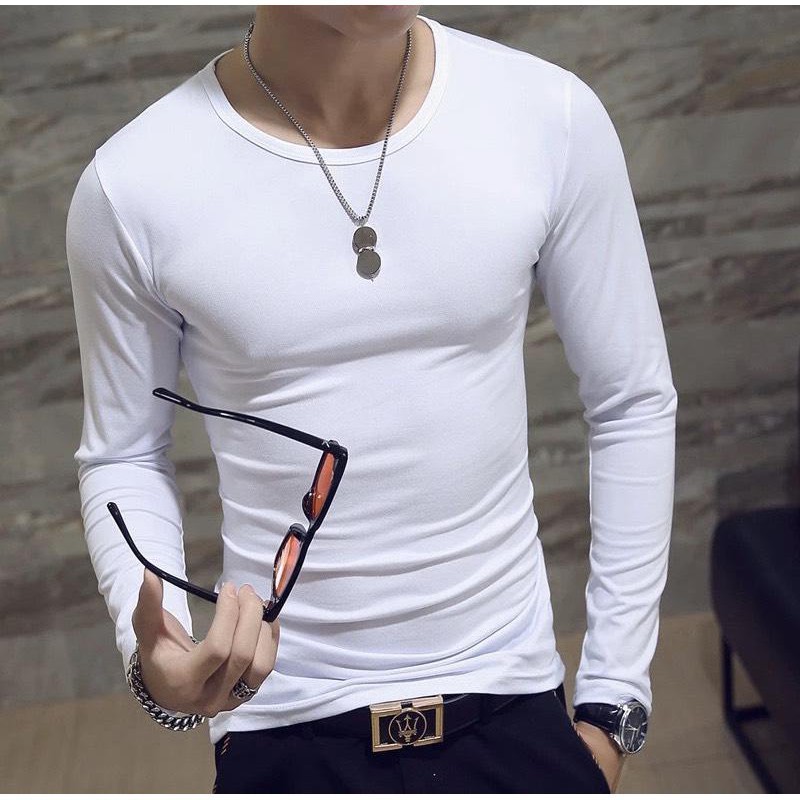 Áo Thun Nam Dài Tay Trơn ôm body nam hot 2020 88010 SHIPNHANH88