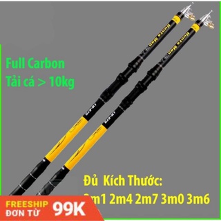 Cần câu rút cần câu máy hunts man lw từ 2m1 đến 3m6 siêu khỏe