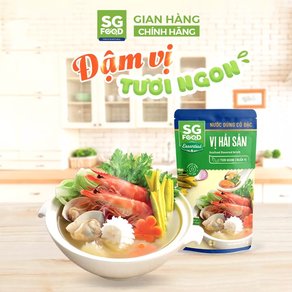 Nước dùng vị Lẩu Thái,  Lẩu Nấm, Lẩu hải sản,rêu cua, bún bò, Lẩu Thái Chay 180g -CS Baby