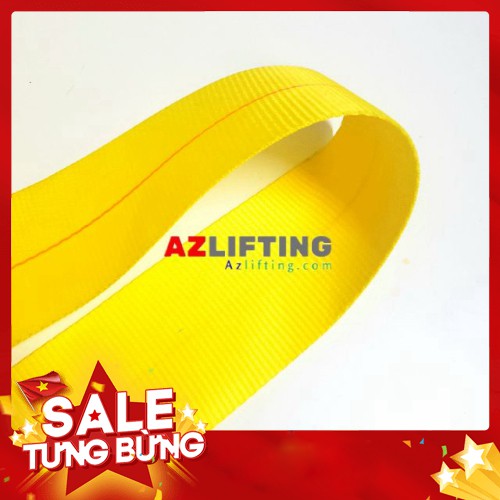 Dây đai màu vàng 100mm polyester - Azlifting.com