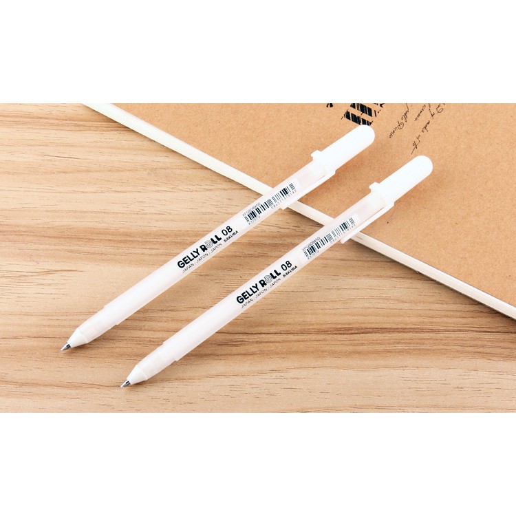 Bút gel trắng đi nét SAKURA Gelly Roll, đi nét mềm mượt
