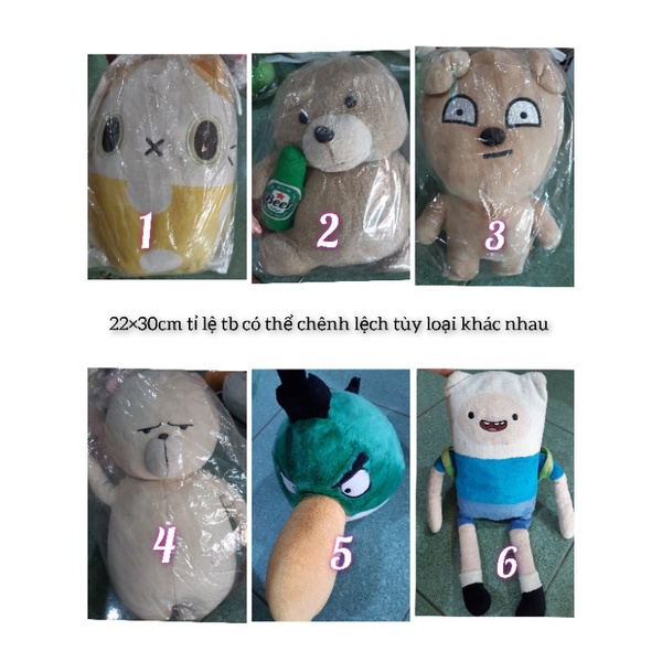 Thú bông loại lớn 22×30cm