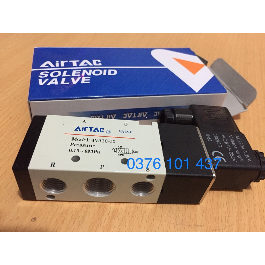 Van điện từ khí nén AIRTAC 4V210-08, 4V310-10, 4V410-15, 3V210-08, 4V220-08, 2V025-08, 4V320-10, 4V110-06, 4V230C-08