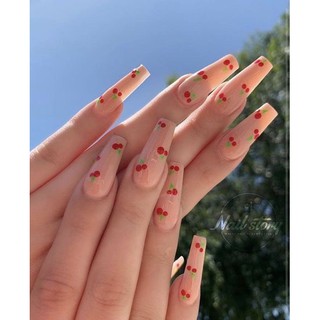 Sticker dâu tây trang trí móng tay