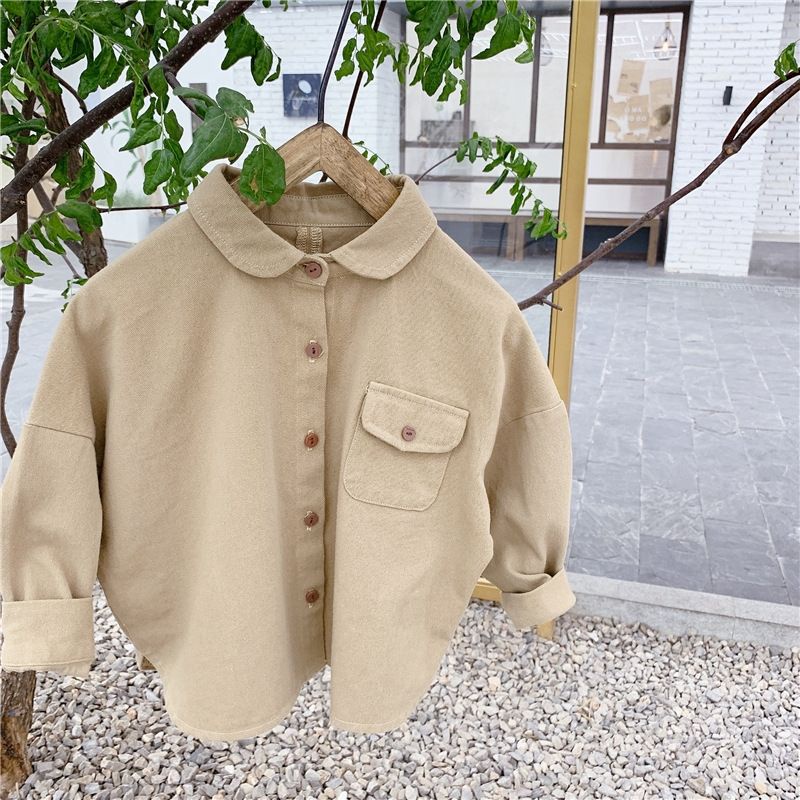 [Babycat] Hàng Có Sẵn Hàng Bán Chạy Áo Sơ Mi Cotton Thêu Thủ Công Phong Cách Nhật Bản Hàn Quốc Nhật Bản Mùa Xuân Thu Cho Bé Trai