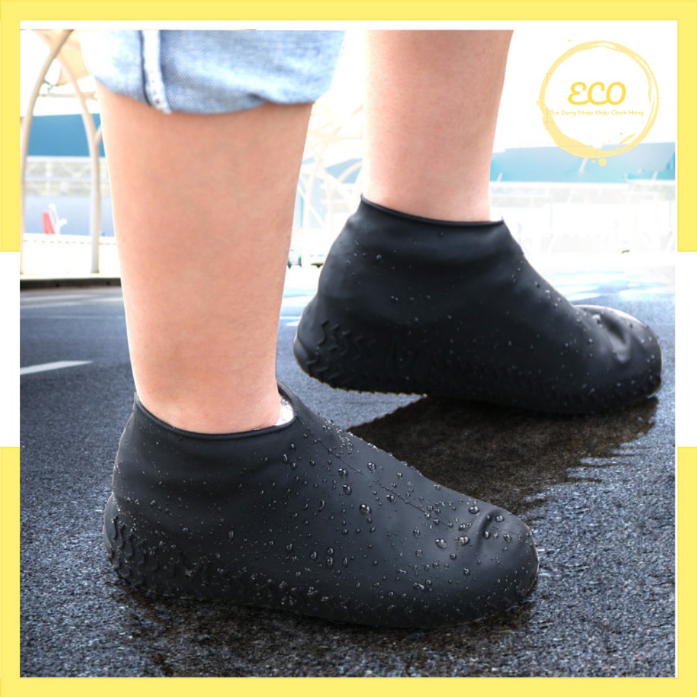 Bọc Giày Đi Mưa Silicon Chống Trượt Loại Dày Tái Sử Dụng Nhiều Lần Có Video Quay Thật | BigBuy360 - bigbuy360.vn