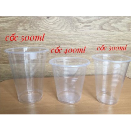 GT001 cốc nhựa 125ml, 140ml, 220ml, 300ml,...500ml dùng 1 lần, xưởng sản xuất trực tiếp