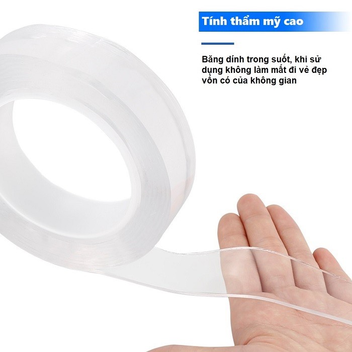 BĂNG DÍNH 2 MẶT 3M TRONG SUỐT MẪU MỚI DÙNG DÁN  BIỂN HIỆU QUẢNG CÁO, ĐỊA CHỈ NHÀ,...