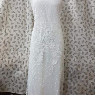 Ren may váy cưới RMM171009, Ren hoa lưới cao cấp nhập khẩu hàng Haute Couture