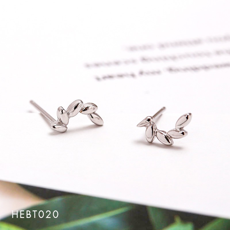 Bông hoa tai nữ bạc s925 cao cấp HEBT020 BH trọn đời [Hải Én Jewellry - trang sức vàng bạc đá quý cao cấp]