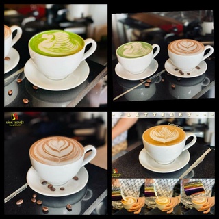 Combo 5 bộ cốc và đĩa capuchino