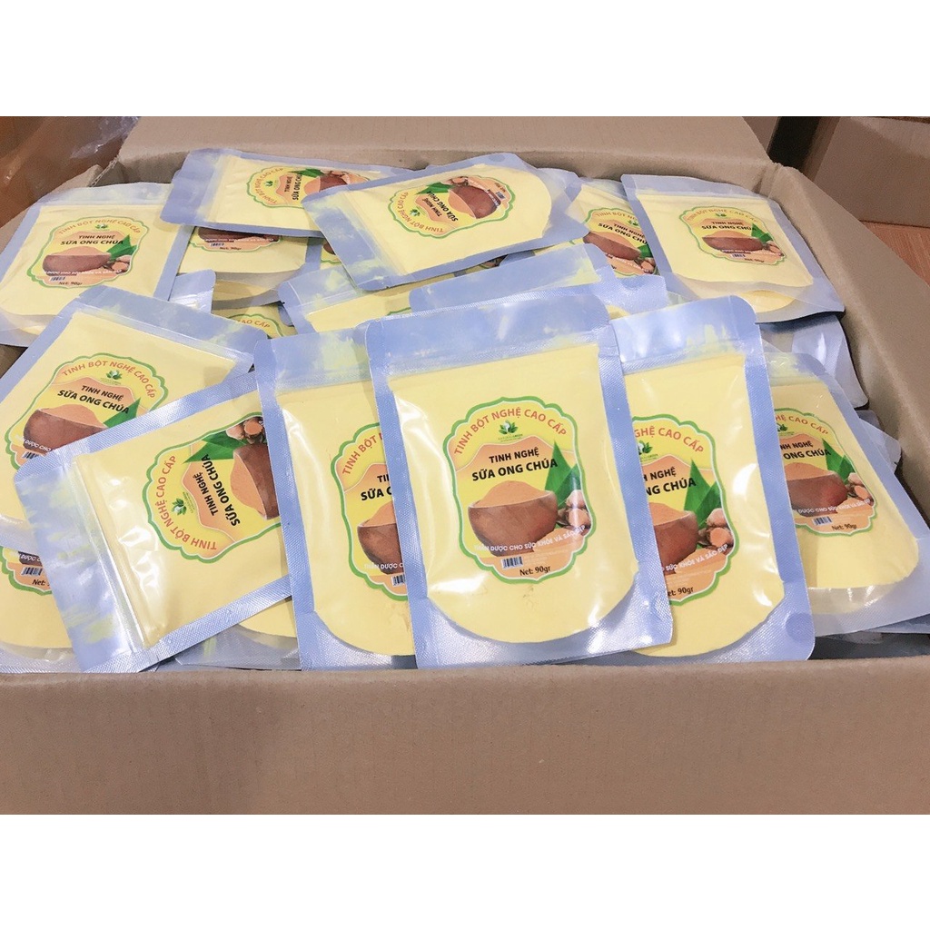 Tinh bột nghệ vàng nguyên chất cao cấp có tiêu chuẩn an toàn làm đẹp da, mờ thâm giảm mụn