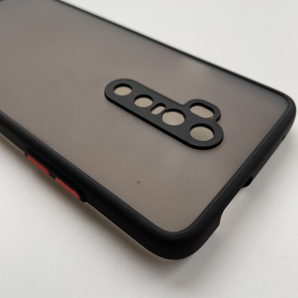 Ốp lưng cứng nhám mờ viền silicon bảo vệ camera cho Oneplus 7 Pro/ 7T Pro