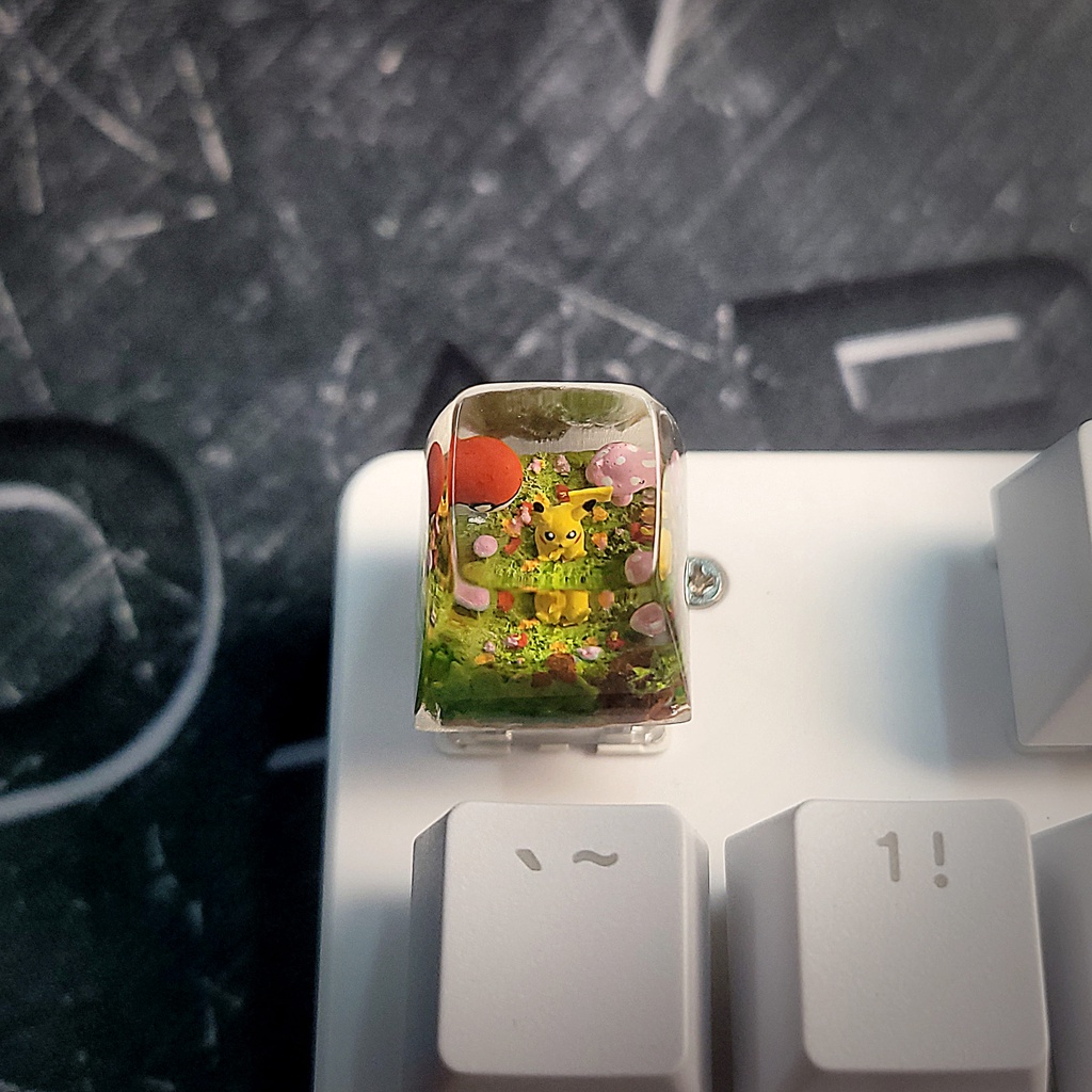 Keycap pokemon - Keycap Pikachu - Keycap xuyên sáng - Keycap Anime