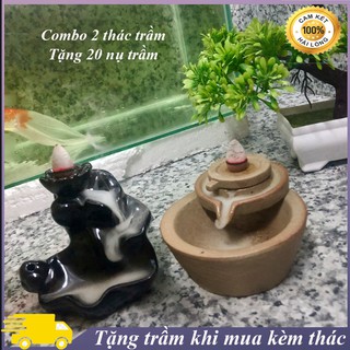 Thác khói trầm hương COMBO 2 THÁC CỐI TẶNG TRẦM thác khói tỏa ngược