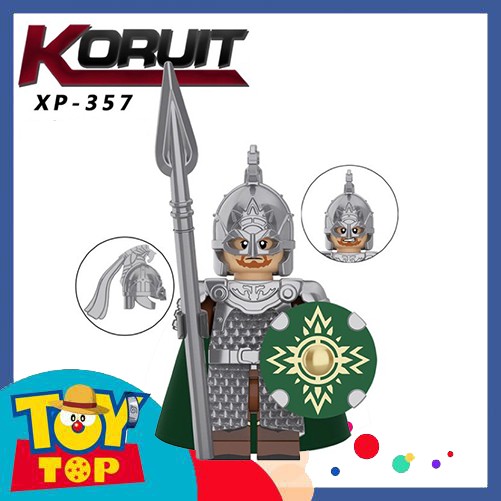 [Một con] Đồ chơi xếp hình Lính Rohan - Minifigures lắp ráp lính trung cổ Lord Of The Rings KT1046