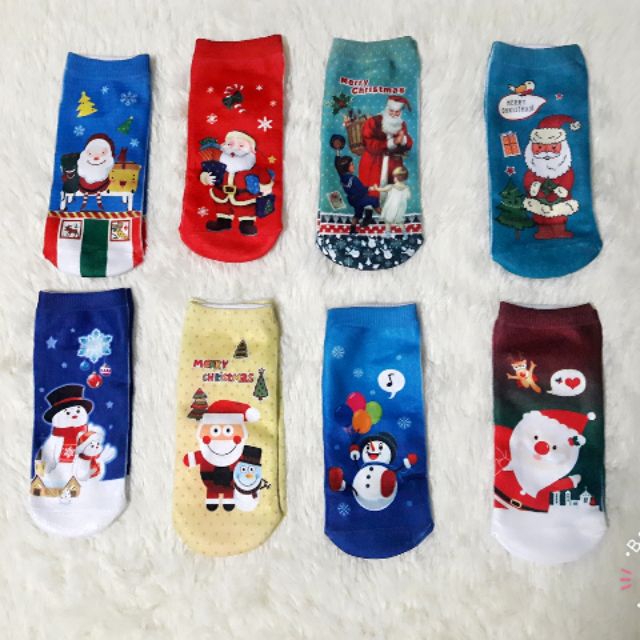 Combo 5 đôi Tất noel 3d cho bé 1-5 tuổi