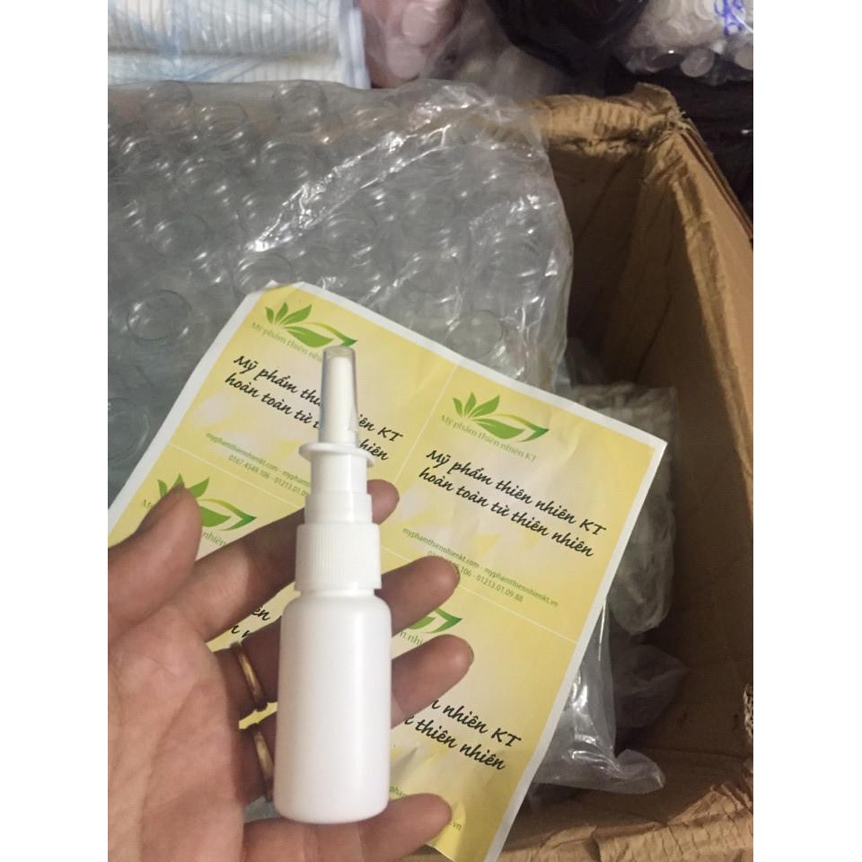 Vỏ lọ xịt đựng thuốc 10ml, 15ml 20ml 30ml nhựa hdpe. vỏ lọ xịt mũi, vỏ rỗng xịt xoang, chai xịt rửa mũi