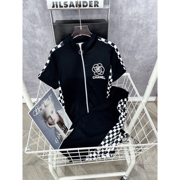 SÉT BỘ HOA TRÀ ÁO KHOÁ CỔ TRỤ