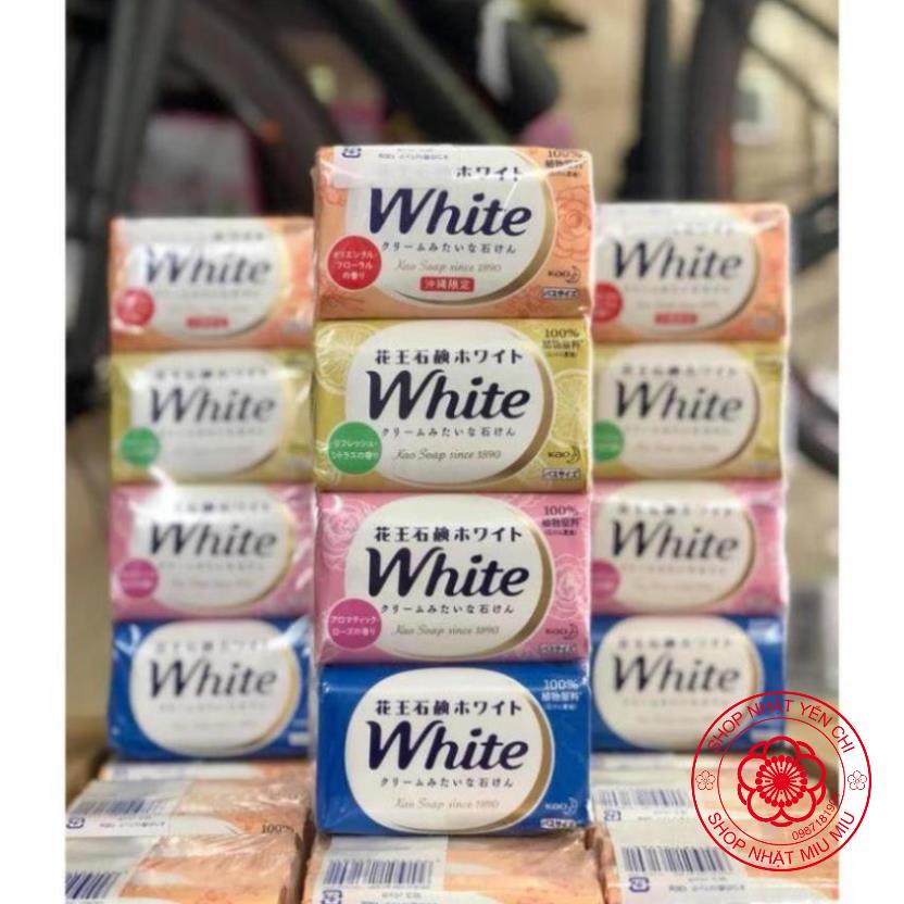 Bánh xà bông tắm trắng da Kao White Nhật Bản