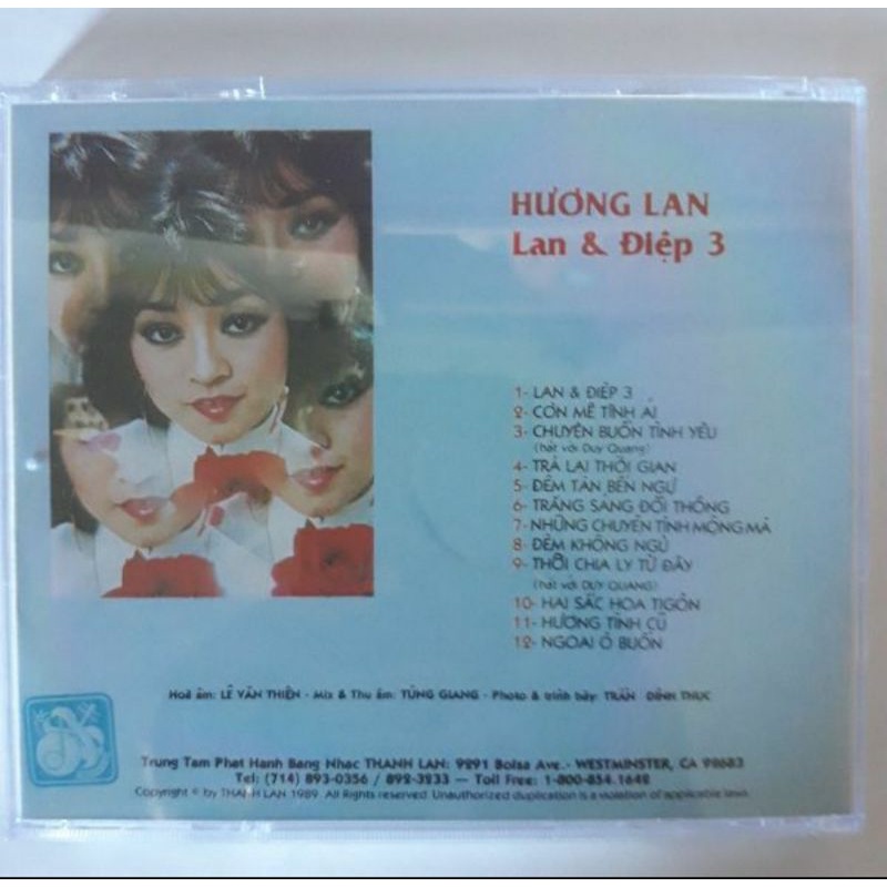 Bộ 3 cd Hương Lan phono