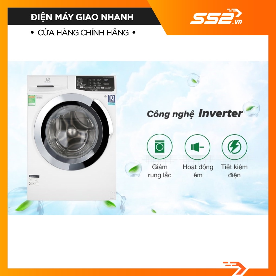 Máy giặt Electrolux Inverter 9 Kg EWF9025BQWA- Bảo Hành Chính Hãng