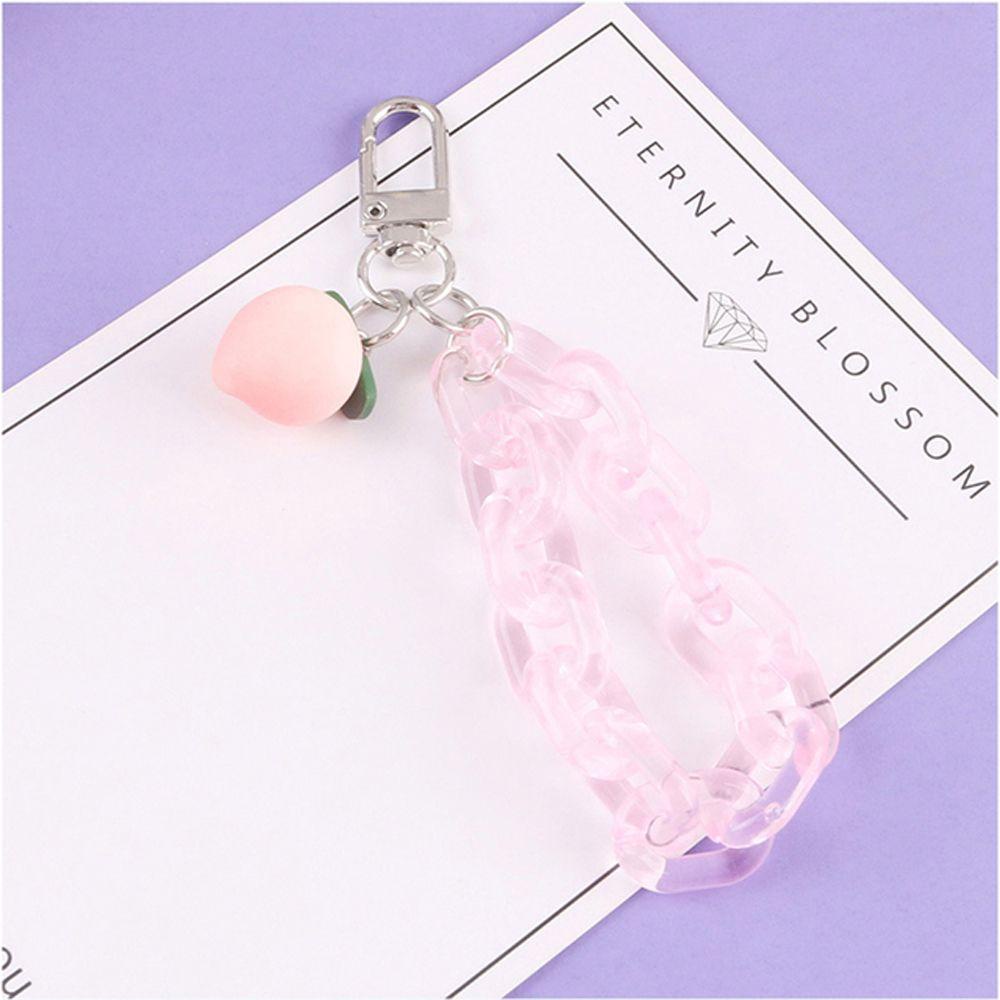 Dây Móc Khóa Hình Quả Đào Xinh Xắn Charms