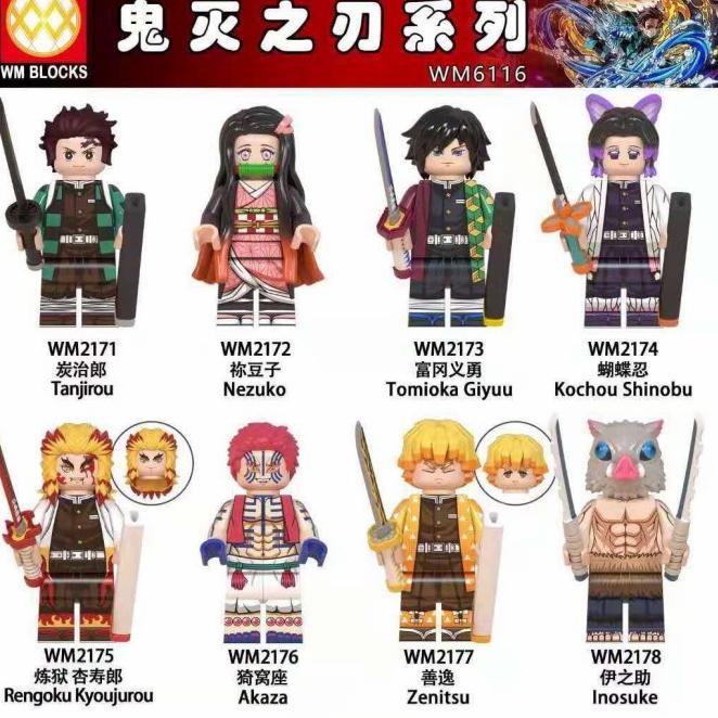Bán Chạy Nhất -➭ Mô Hình Đồ Chơi Lego Demon Slayer WM2175 Rengoku Kyoujurou Kimetsu no Yaiba Chất Lượng Cao